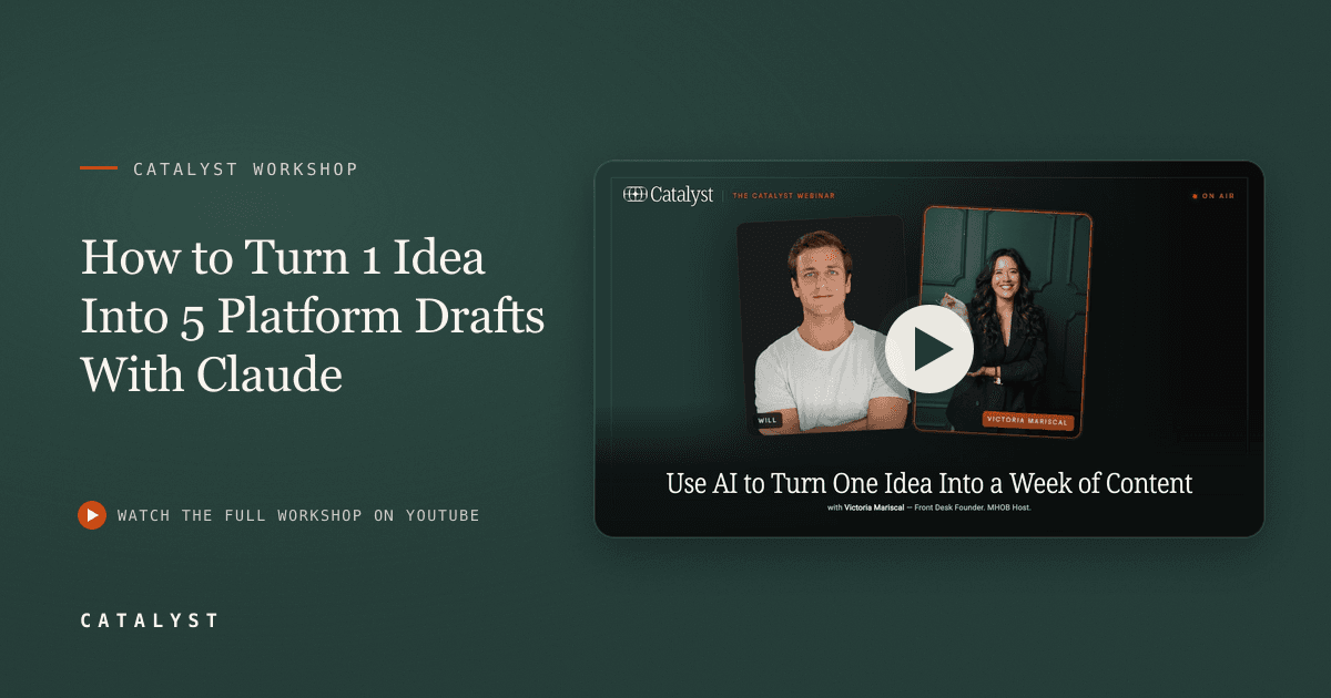 How to Build a Claude Workflow That Turns 1 Dail… — Catalyst